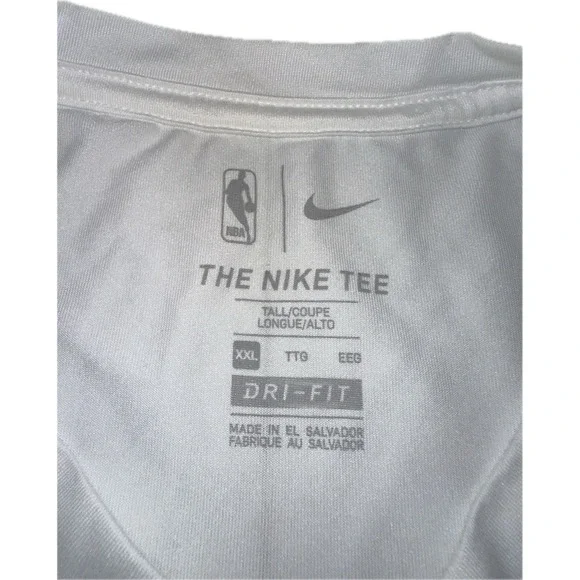 Milwaukee Bucks NBA Team Issue Nike Dri-Fit Practice T-Shirt Size 2XLT White - Picture 2 of 5